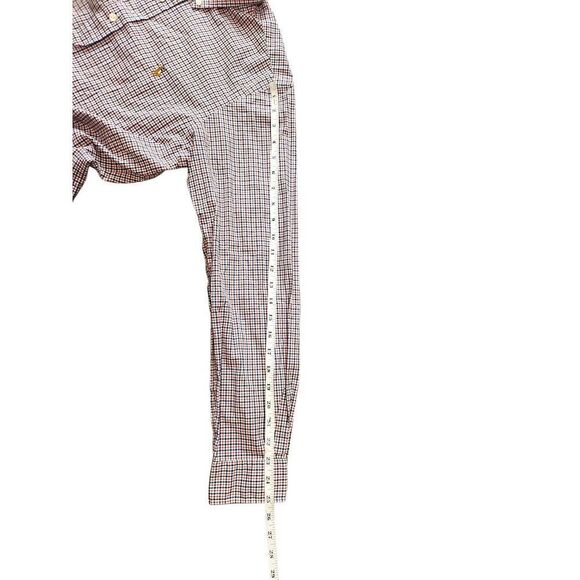 Ralph Lauren Polo Men’s 100% Cotton Stretch Medium plaid LS Full color pony logo - Picture 7 of 10